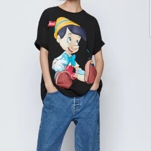 Zara Disney Pinocchio Tshirt Size S